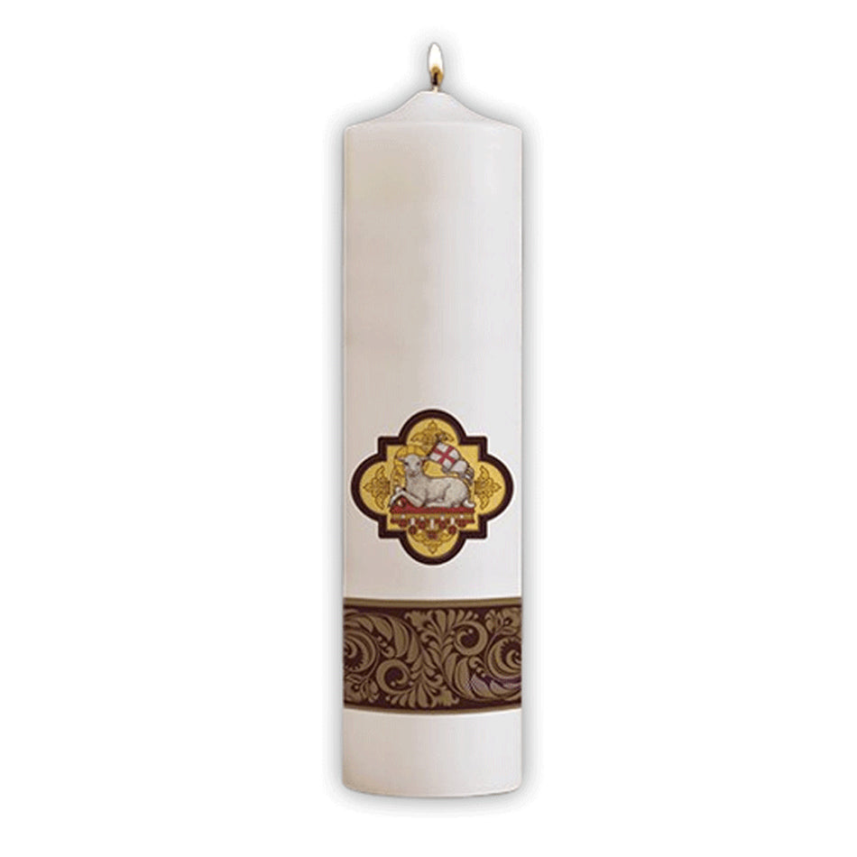 Agnus Dei Christ Candle Set - 4 Pillar Candles by Will & Baumer®