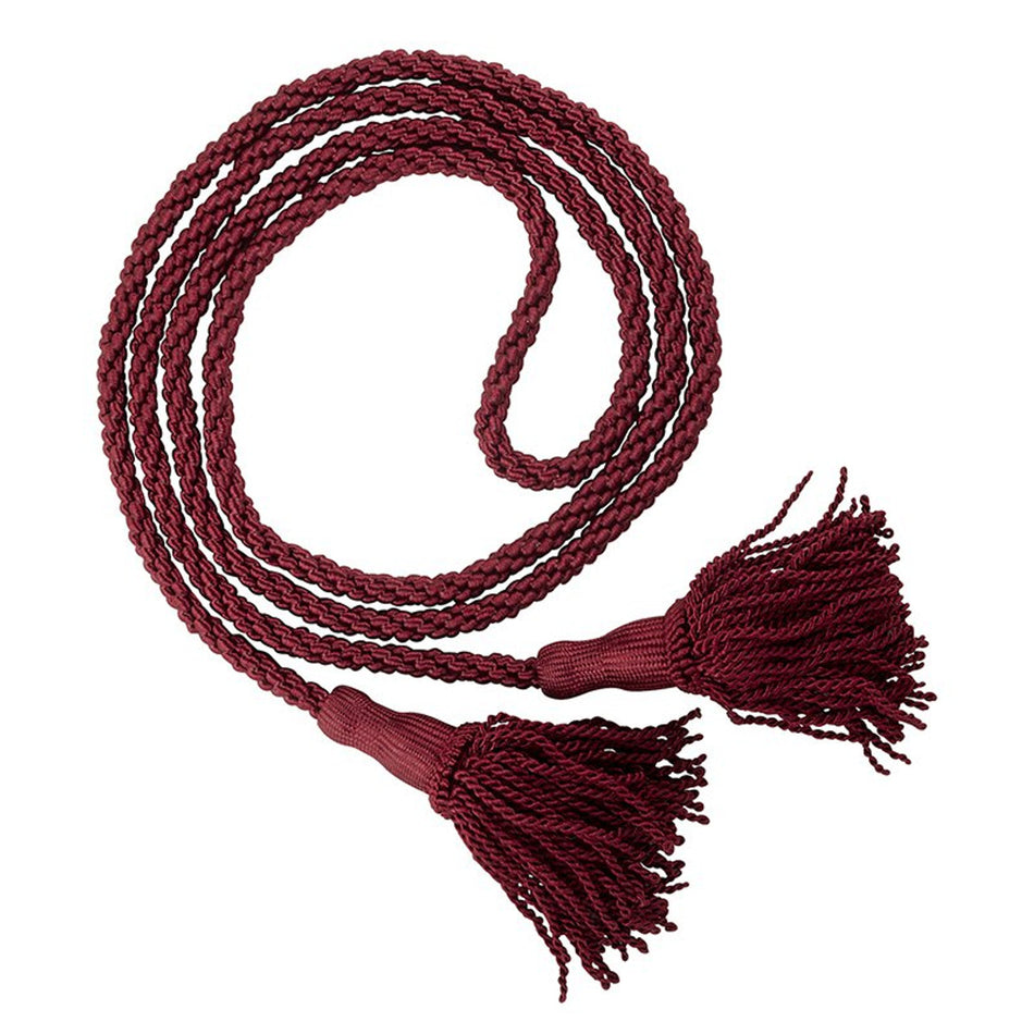 Burgundy Pew Reservation Ropes w/Tassels 4',8' & 20'