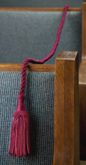 Burgundy Pew Reservation Ropes w/Tassels 4',8' & 20'