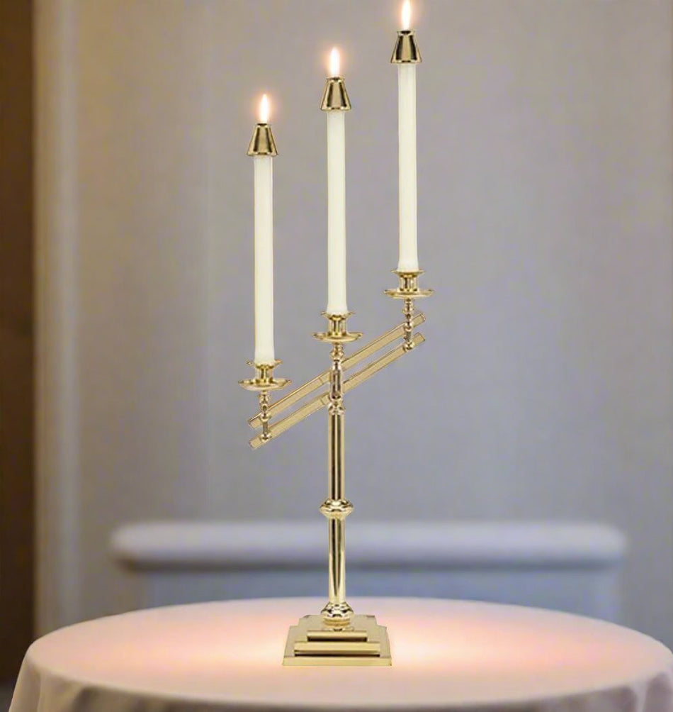 Three-Light Adjustable Candelabra