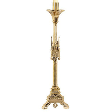 Versailles Series Paschal Candlestick -  44" Tall, one of the items in the Versailles Paschal Candlestick with Evangelium Paschal Candle and Follower. A photograph of the assembled set is pending.