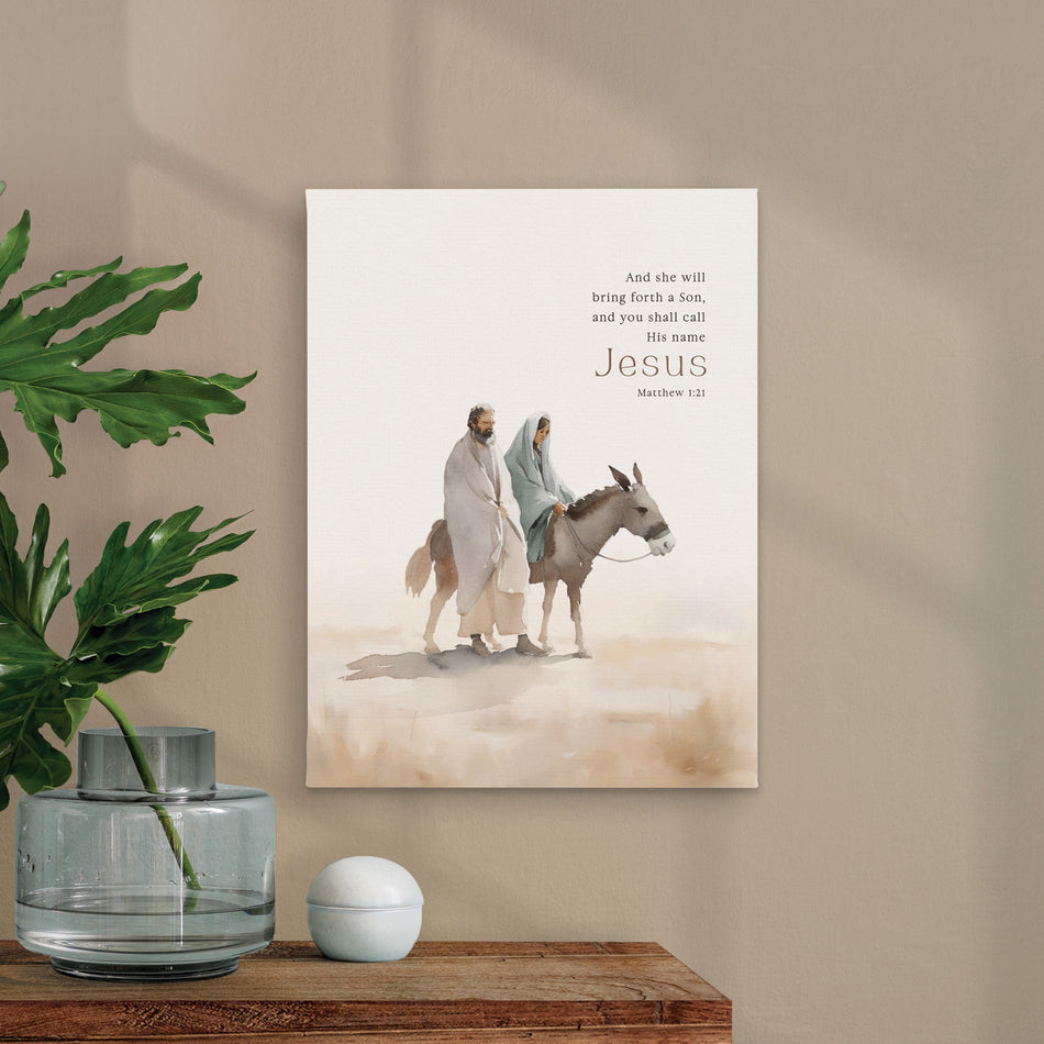 He Is Risen Collection Canvas – And She Will | 12″ × 15.75″ Canvas on MDF | Individual or Case of 4