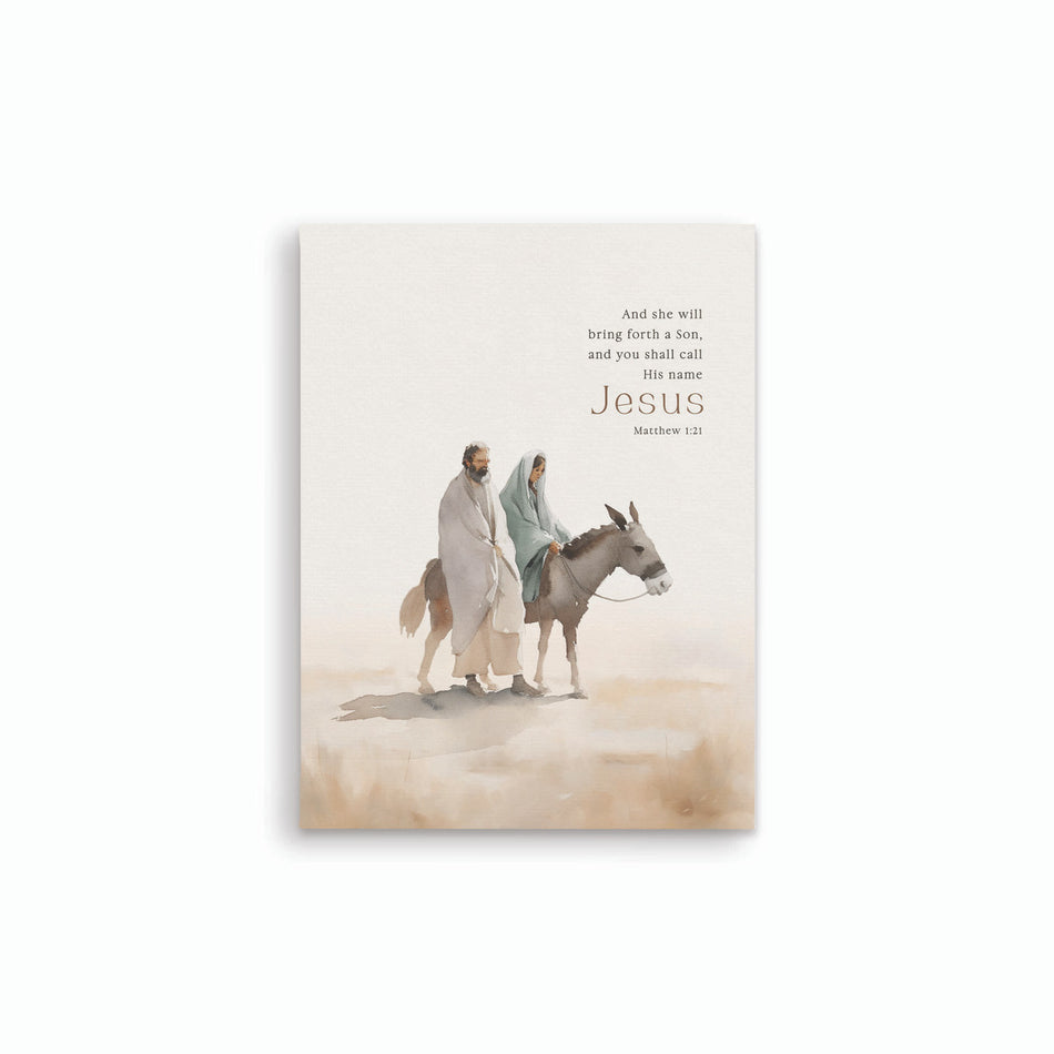 He Is Risen Collection Canvas – And She Will | 12″ × 15.75″ Canvas on MDF | Individual or Case of 4