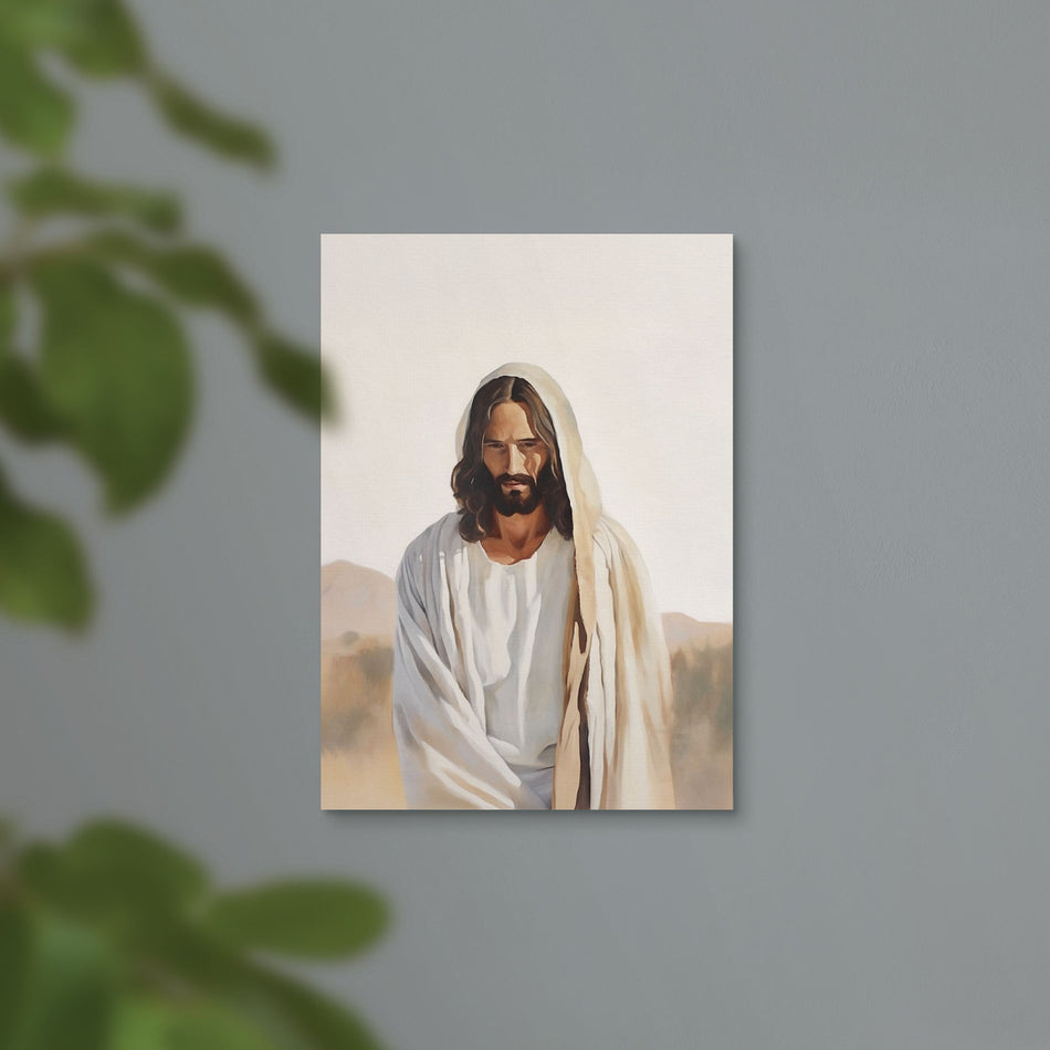 Canvas – Jesus | 5″ × 7″ Canvas on MDF | Individual or Case of 6