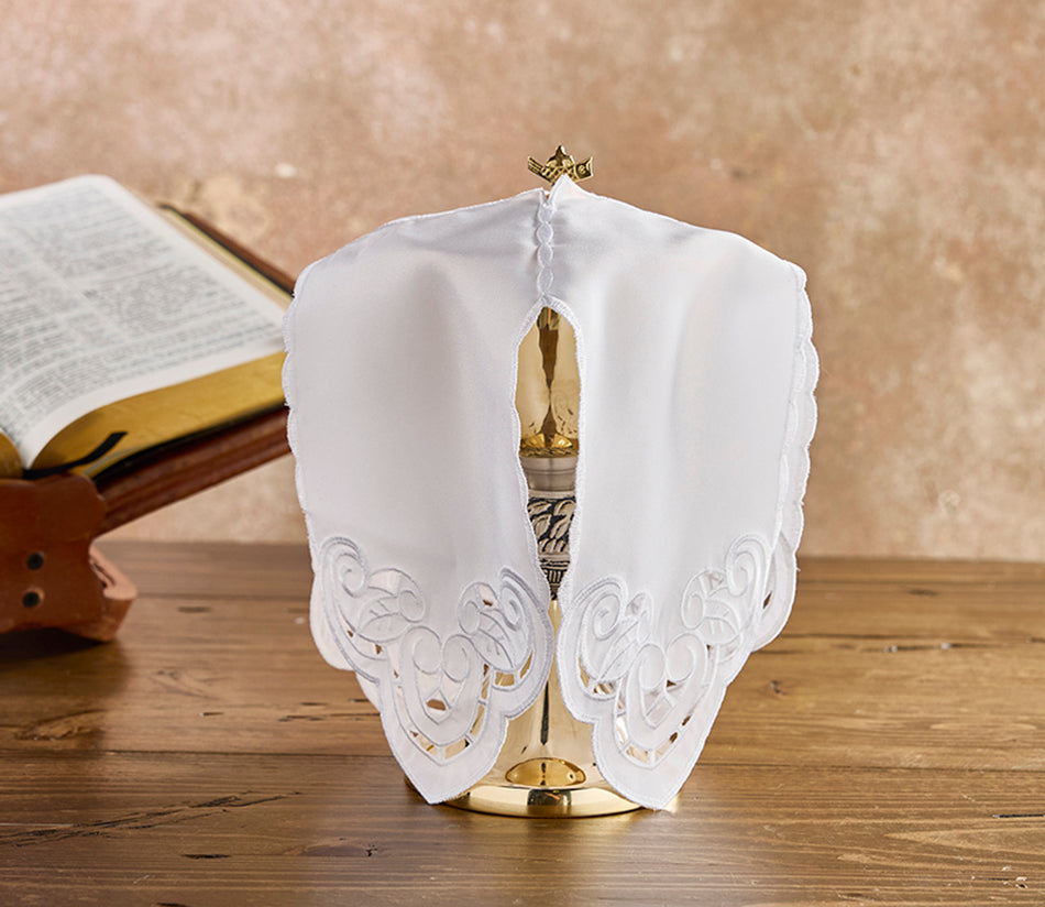 Premium Ciborium Veil | White or Gold Cross