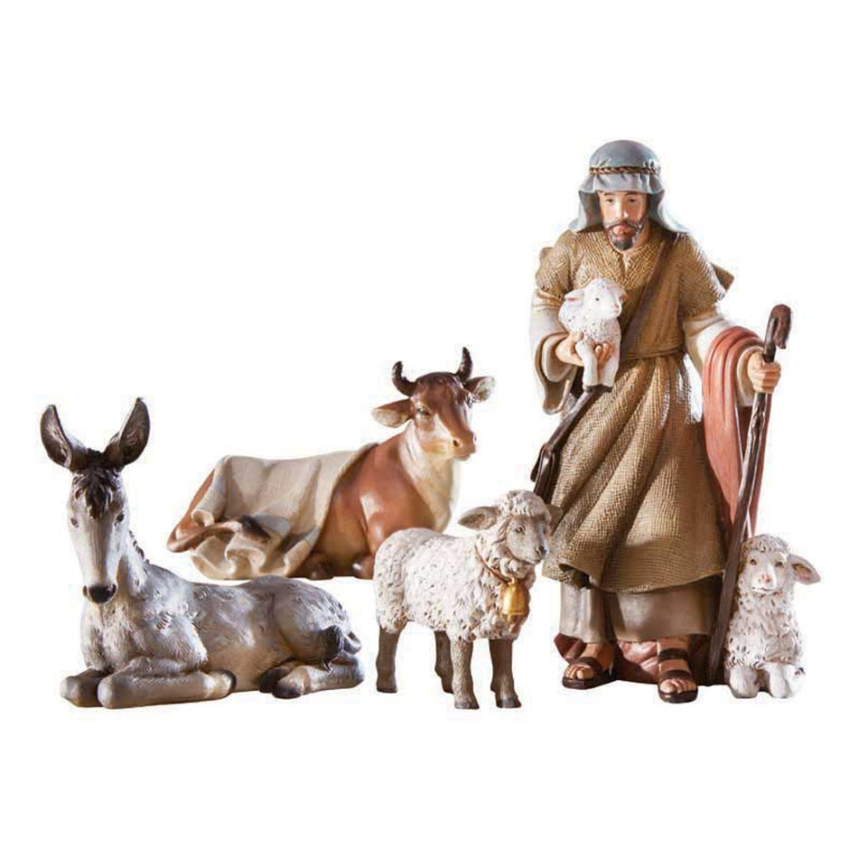 Bethlehem Nights Shepherd and Animals Set