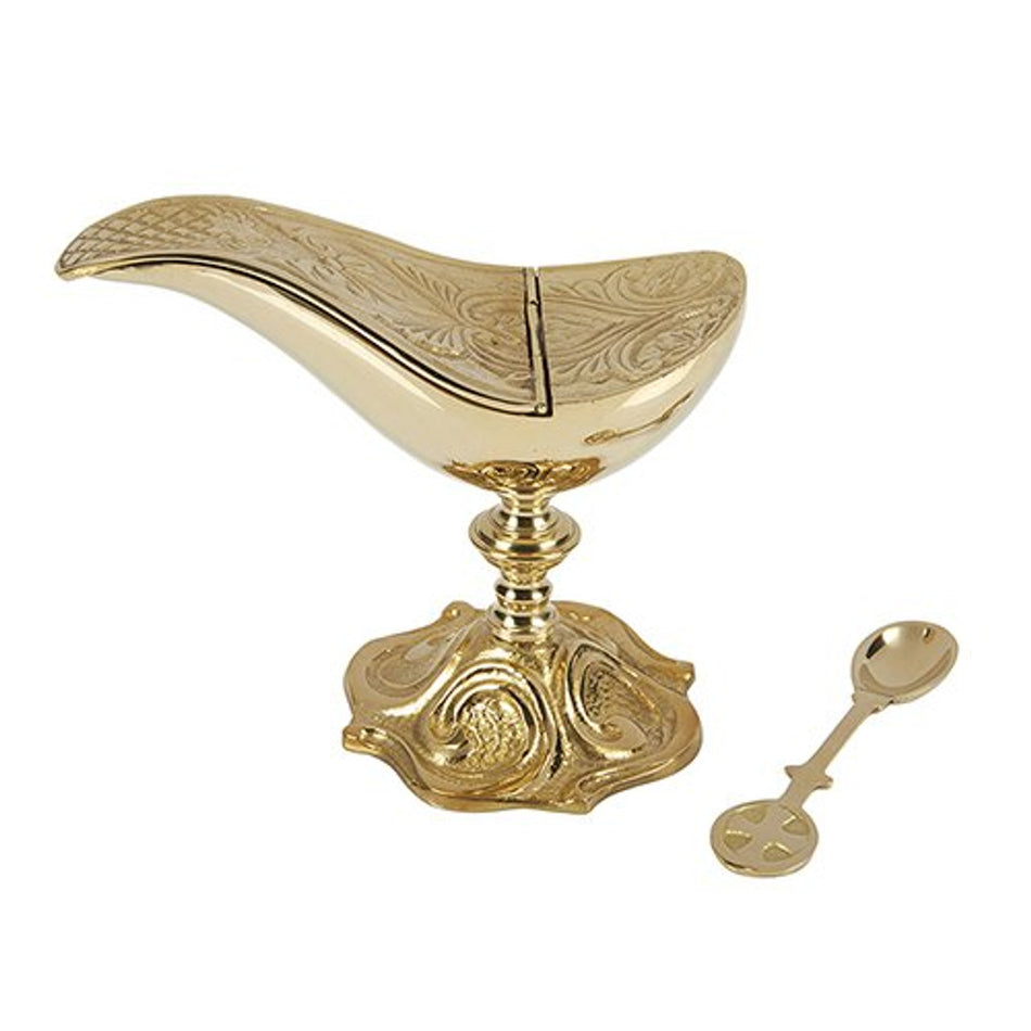 Ornate Boat with Spoon