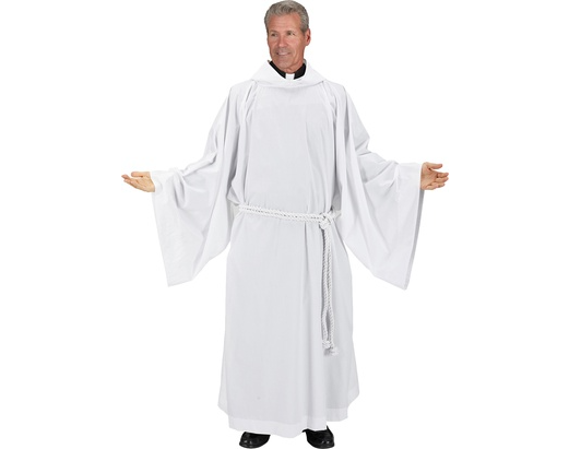 Hooded Monastic Alb - Medium