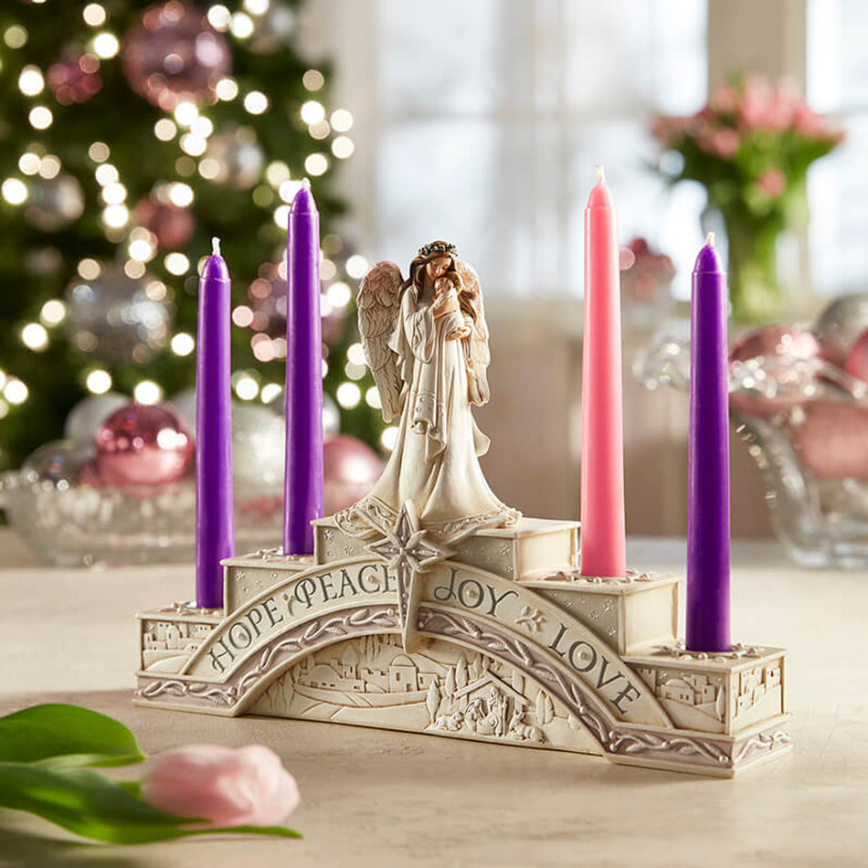 Angel Advent Candleholder