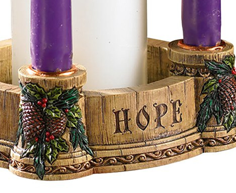 Fioretti™ Joy, Faith, Love, Hope Advent Wreath