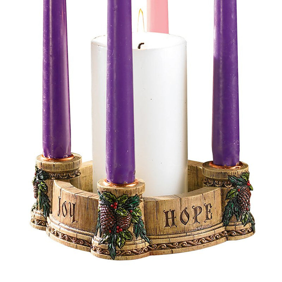 Fioretti™ Joy, Faith, Love, Hope Advent Wreath