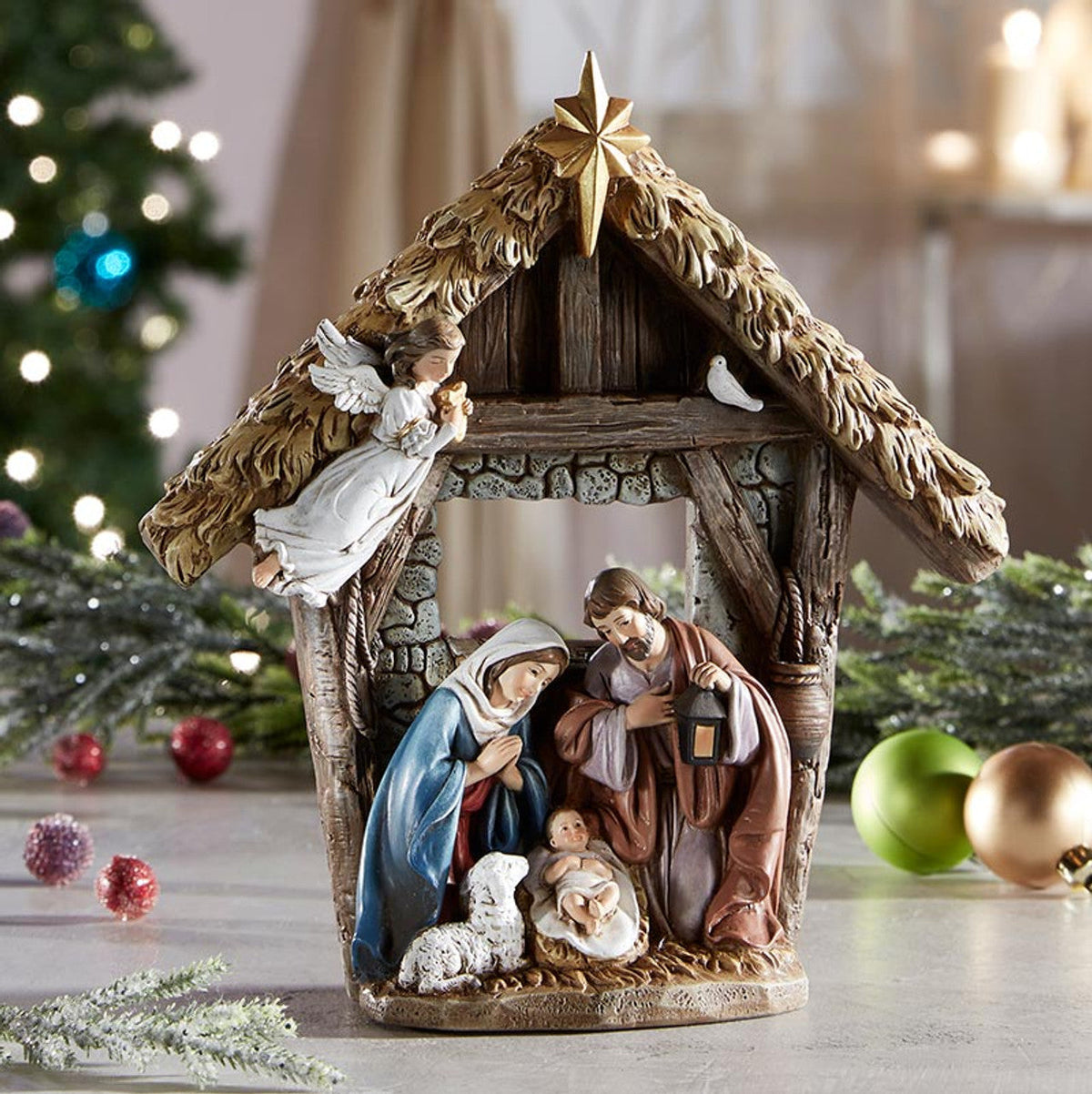 Adoring Santa Ornament, one of the items in the Adoring Santa Ornament and 9-Inch Figurine. A photograph of the assembled set is pending.