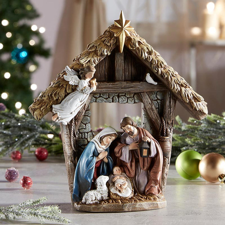 Adoring Santa Ornament, one of the items in the Adoring Santa Ornament and 9-Inch Figurine. A photograph of the assembled set is pending.