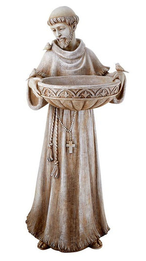 Saint Francis Bird Bath and Feeder