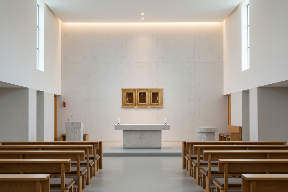 Holy Trinity Ambry Display Cabinet