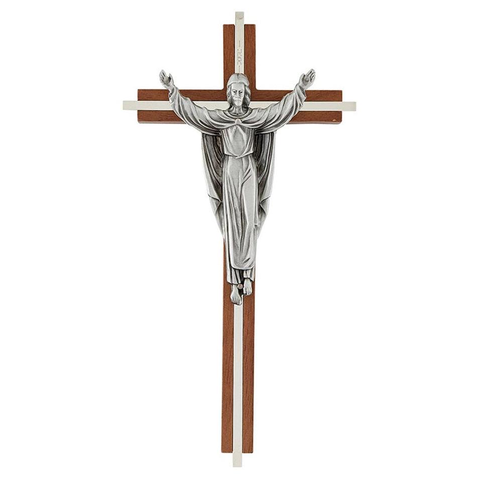 Risen Christ Cross with Inlay