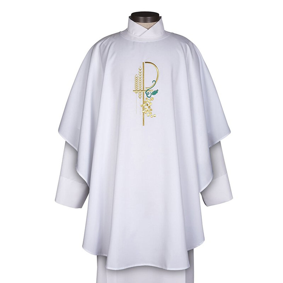 White Eucharistic Chasuble