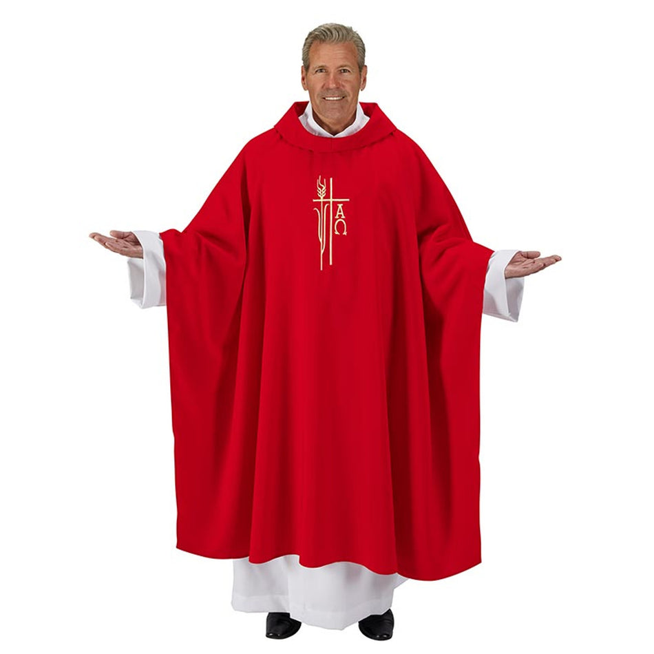 Red Monastic Chasuble