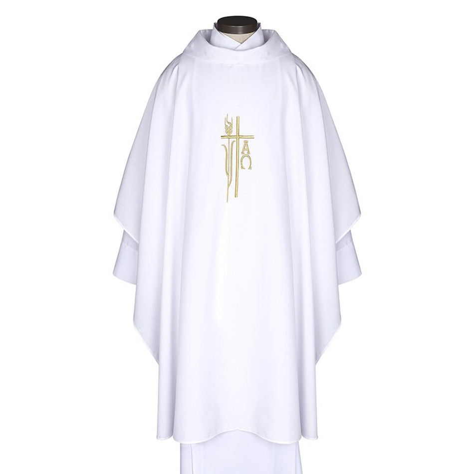 White Monastic Chasuble