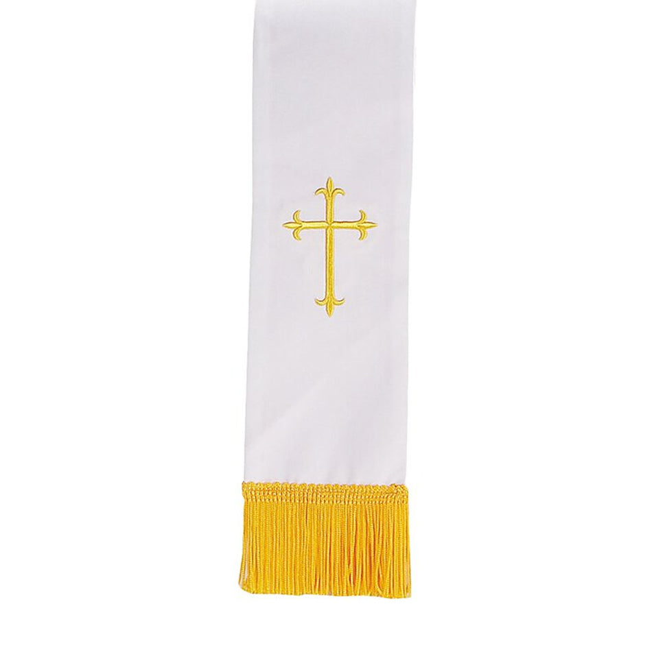 Red/White Bookmark with Fringe