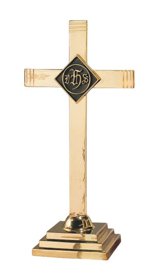 Altar Cross with IHS Emblem 24"