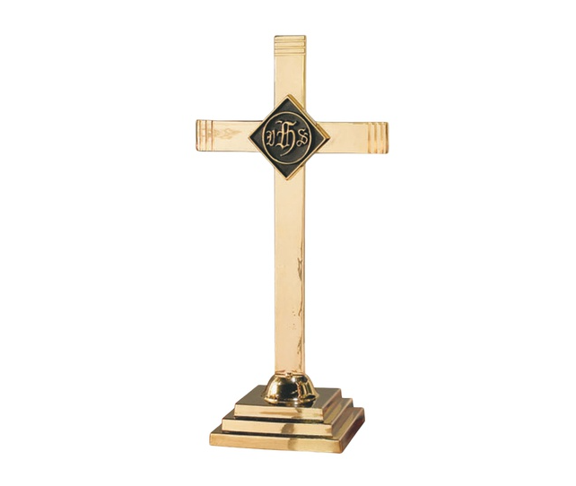 Altar Cross with IHS Emblem 24"