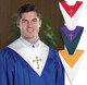 Reversible Choir Stole w/ Cross 6-pkg Various Variations