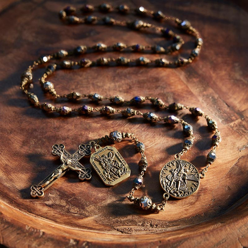 Vintage Rosary | St Michael