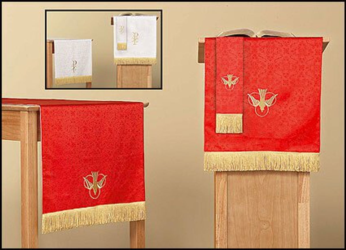 Parament Rack Jacquard Reversible Three Piece Parament Set: Red/White – CFaithS