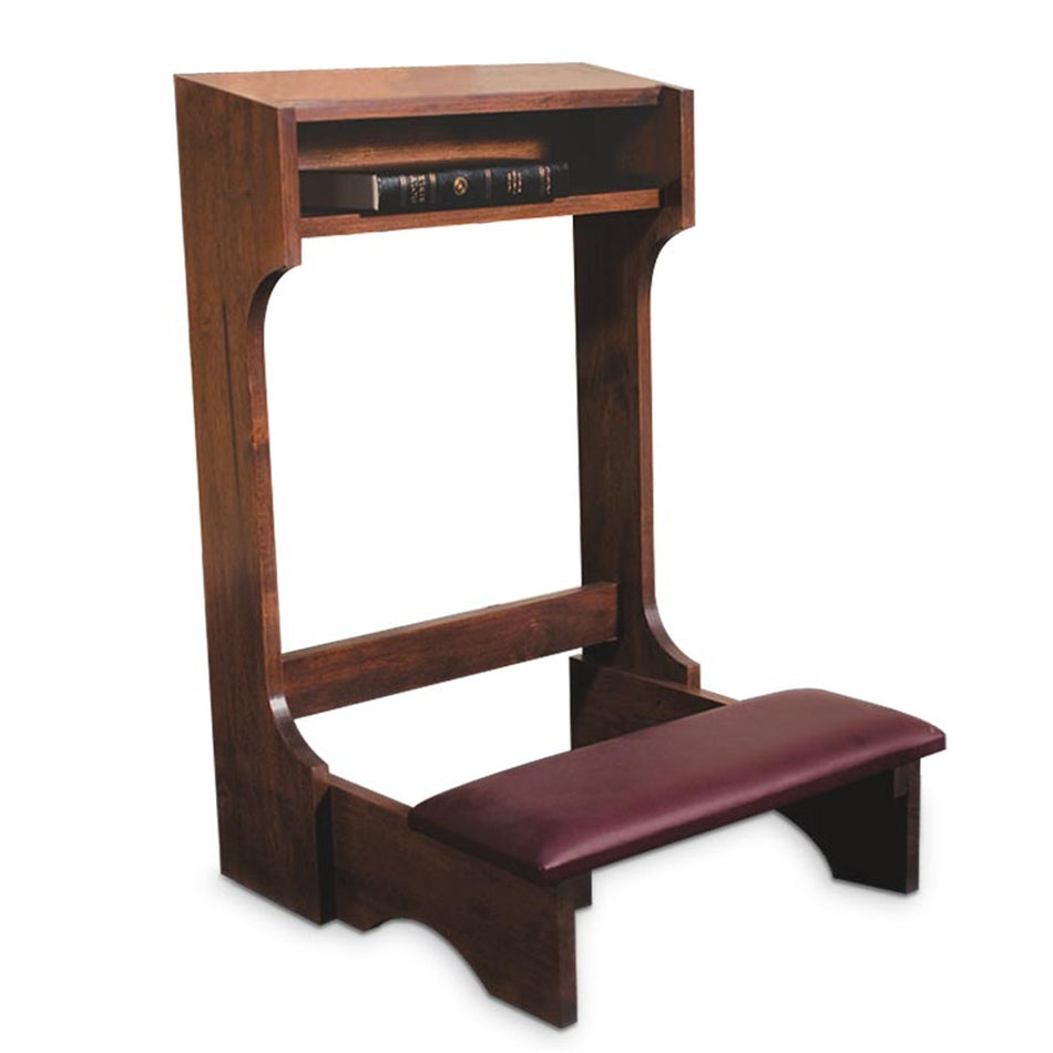 Robert Smith Padded Kneeler Walnut Stained