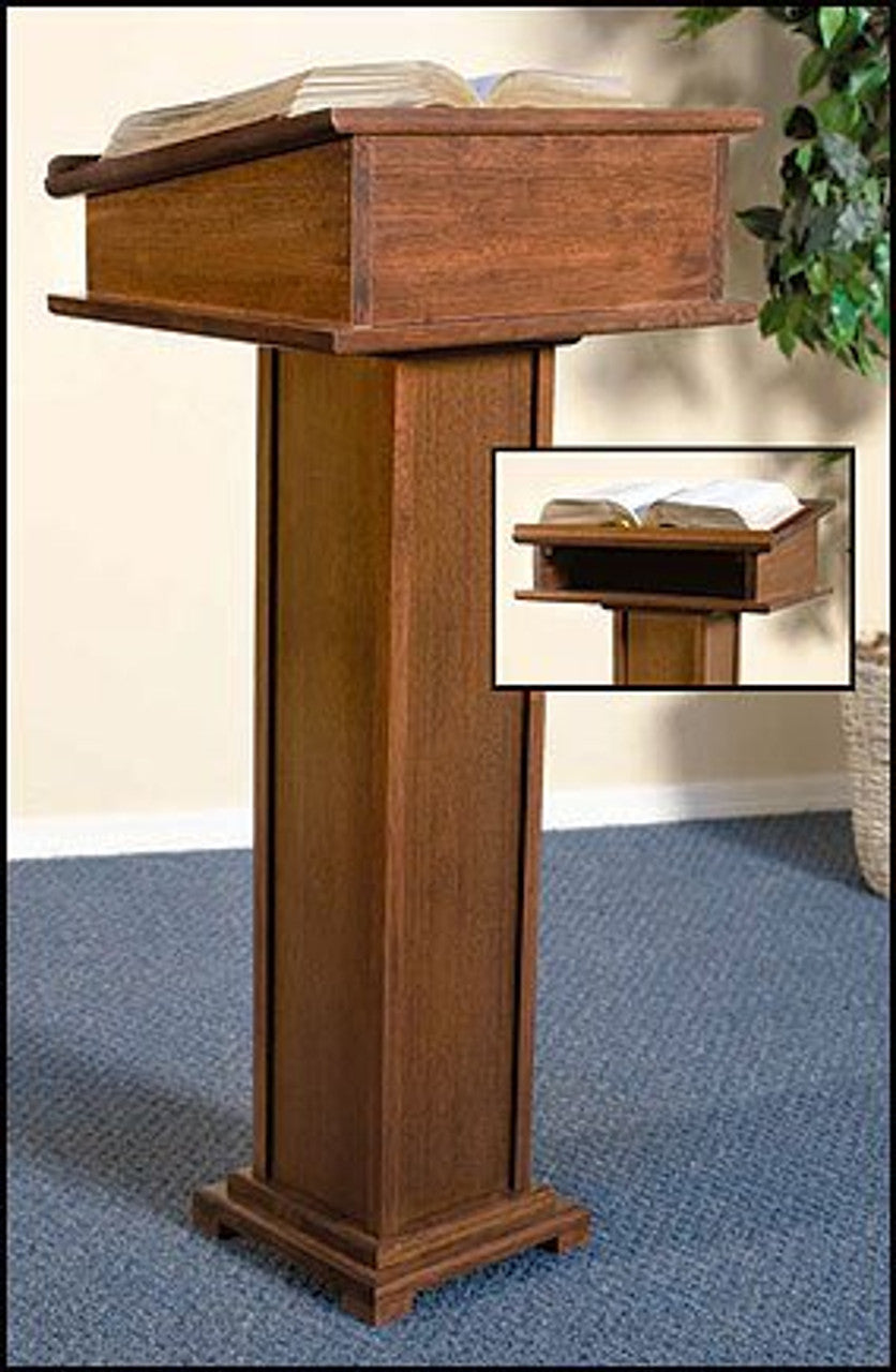 Lectern with Shelf