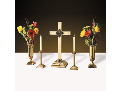 Solid Brass Altar Appointments Set