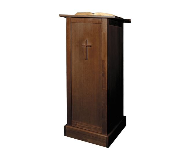 Robert Smith Full Lectern with Shelf Pecan Stained or Walnut Stained ...