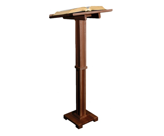 Robert Smith Standing Lectern Walnut Stain