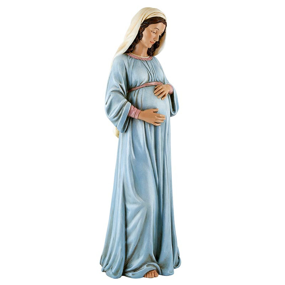 Mary, Mother of God Statue – Avalon Gallery™ Stone Resin Figurine with Michael Adams Artwork, Christian Religious Keepsake | 8 Inch Tall to 25 Inch Tall