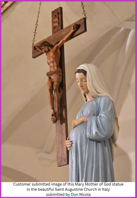 Mary Statue – Avalon Gallery™ Stone Resin Figurine with Michael Mary Statue – Avalon Gallery™ Stone Resin Figurine with Michael