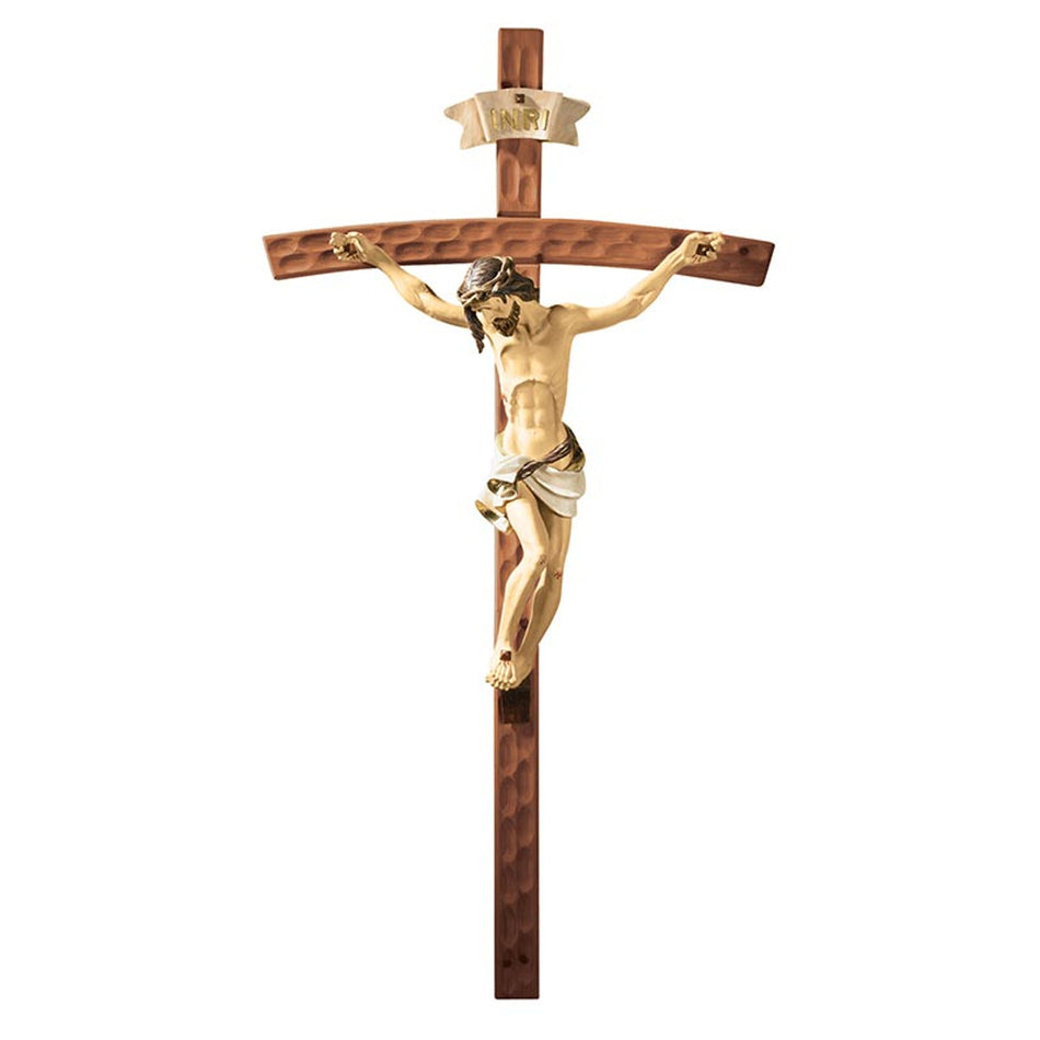50″ Hammered Finish Crucifix | Statement 50‑Inch Wall Crucifix
