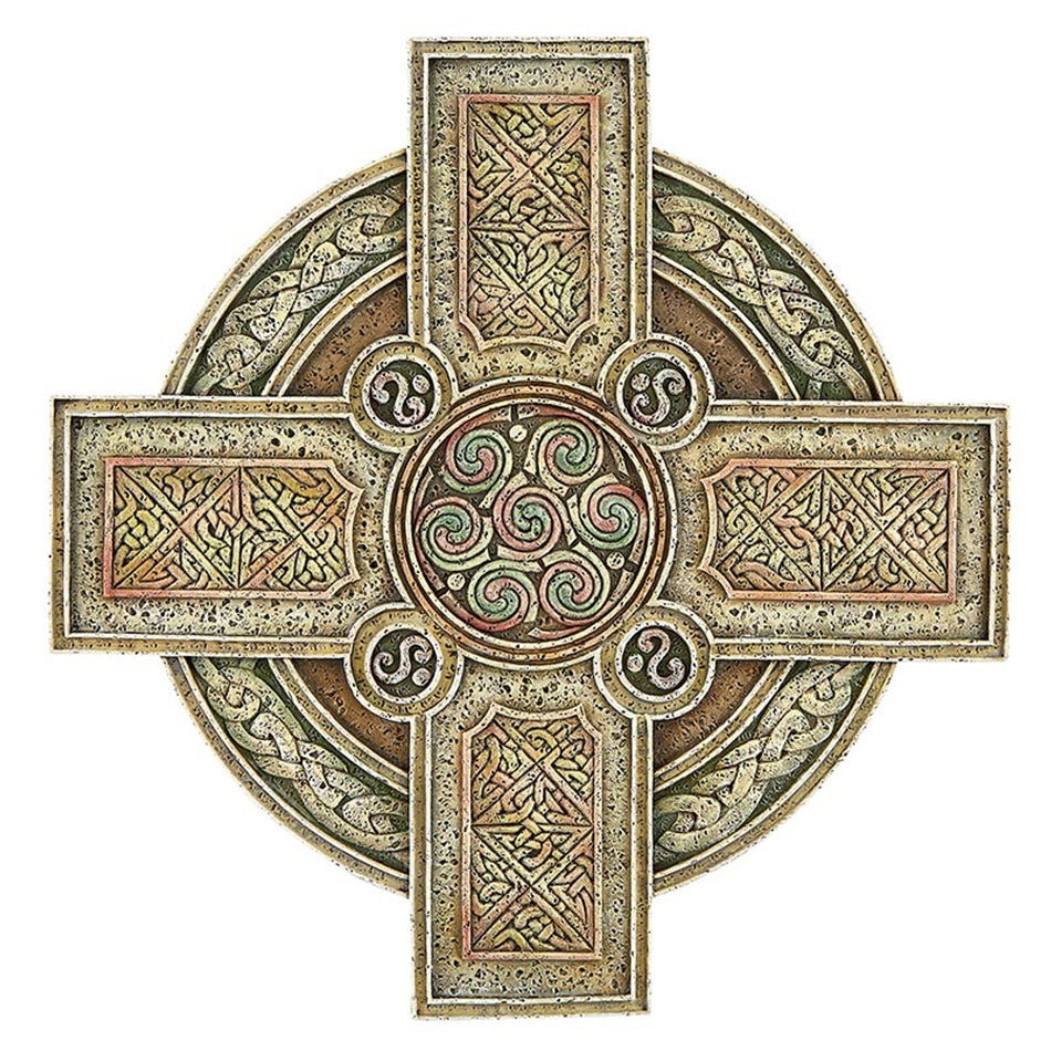 Celtic Garden Stone | 10" Square | Stoneresin Outdoor Décor