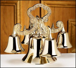 Basilica Standing Sanctuary Bells - Brass