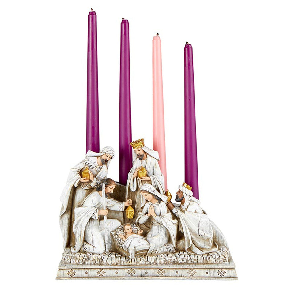 Nativity Advent Candleholder