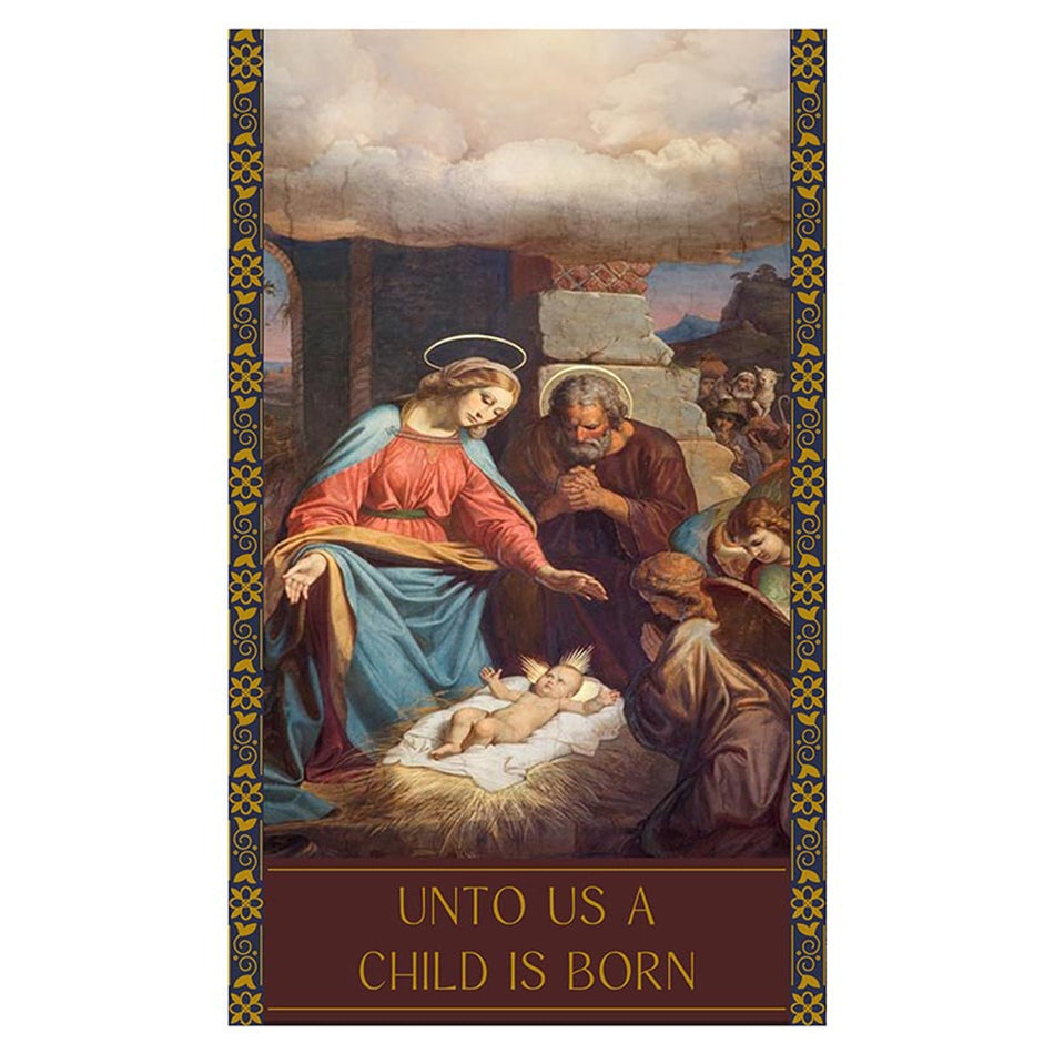 Unto Us A Child Is Born Banner