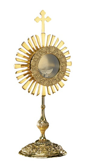 Cross Monstrance w/Luna - Brass