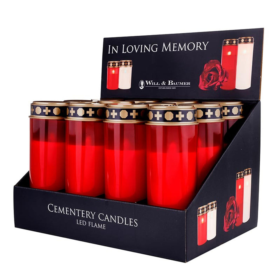 Red Cemetery 8" LED - 12 Per Box