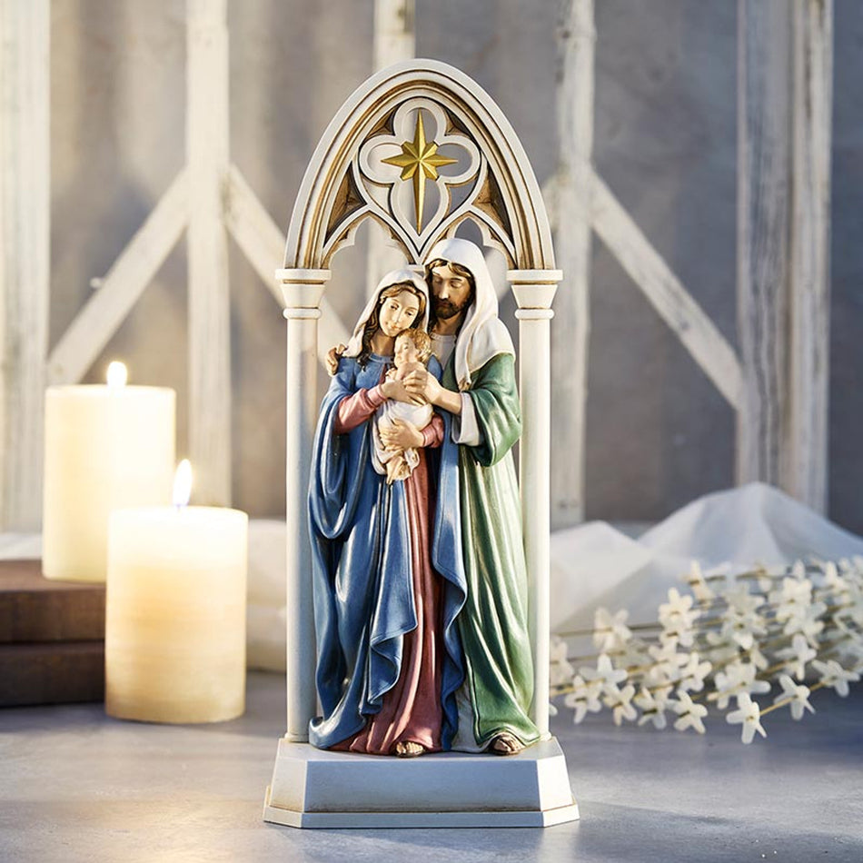 Bethlehem Nativity Statue | Holy Family | Resin | 12" Tall
