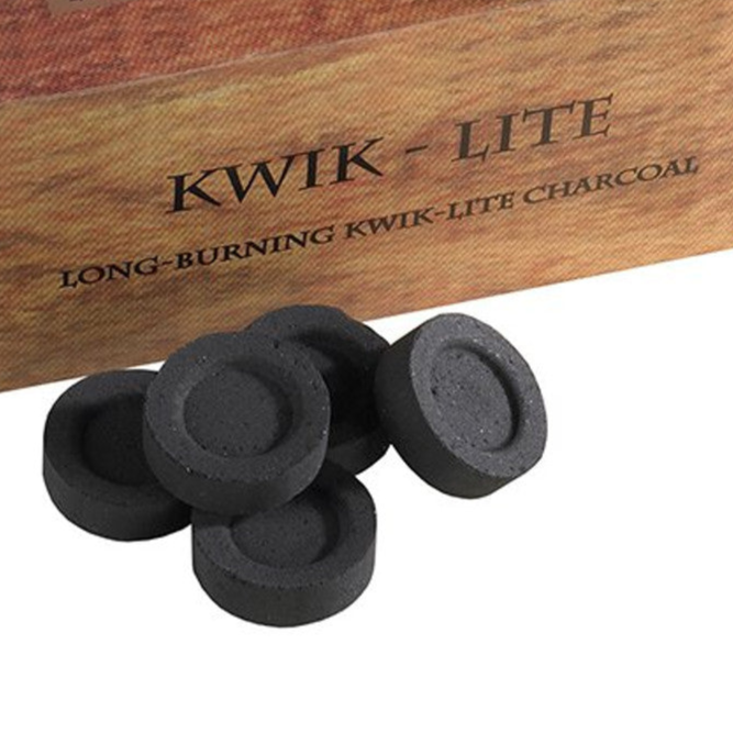 Kwik-Lite Charcoal | Quick-Lighting Charcoal Tablets | 100 Tabs per Box