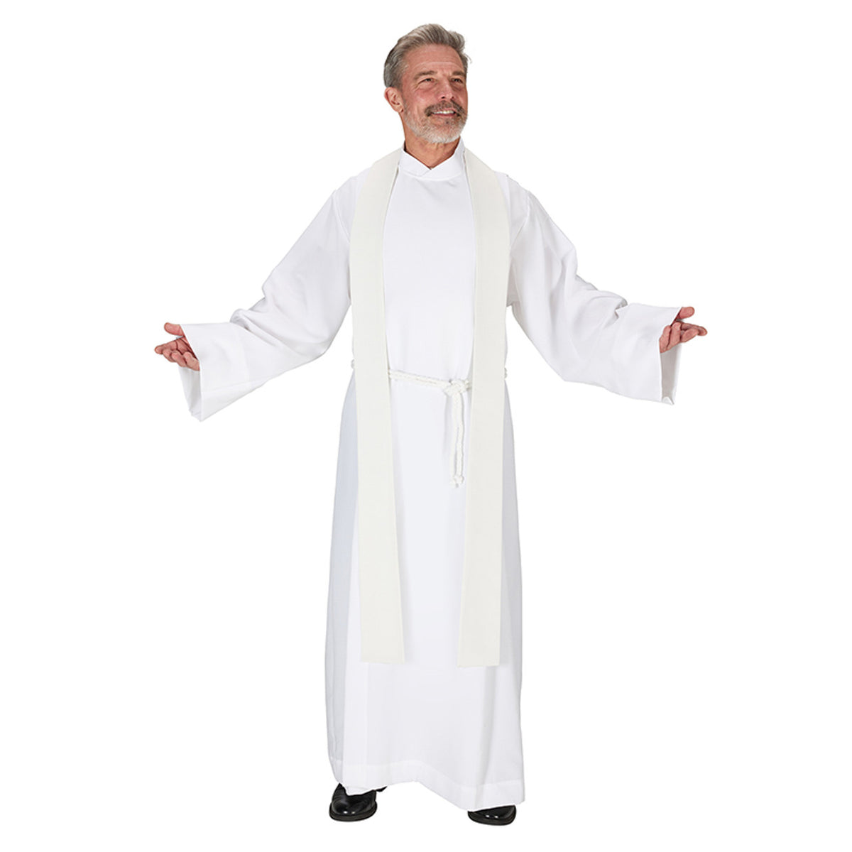 Small Grape Cross Chasuble | Embroidered Polyester Jacquard Vestment by Murphy Robe, product view 3
