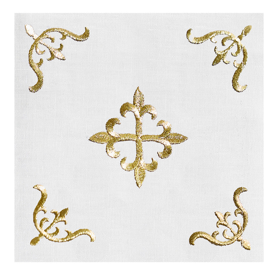 Embroidered Fleur-de-Lis Altar Set | Choose Cotton or Linen | Gift Set