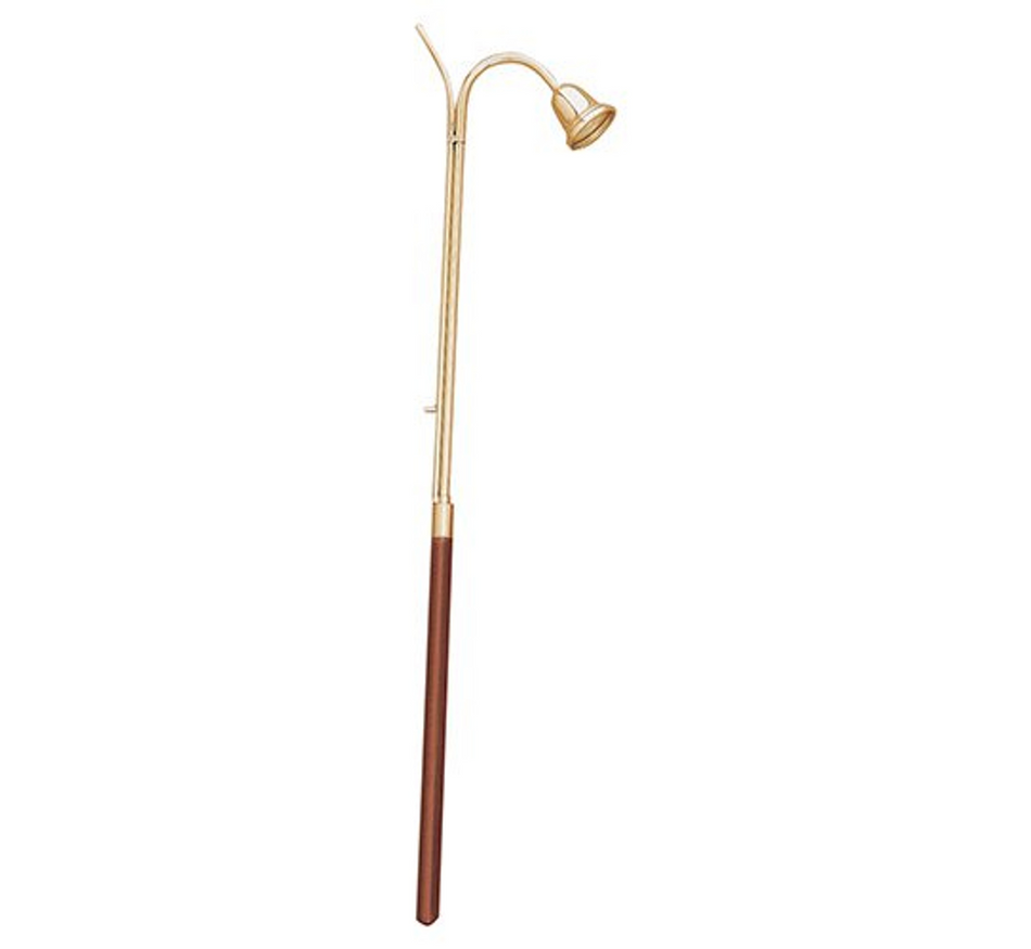 60" Brass Candle Lighter with Bell Snuffer - Elegant Church Sanctuary Supply