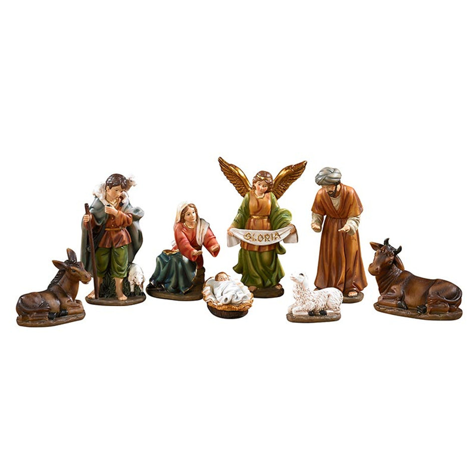 6" H 8-Piece Nativity Set with Detachable Infant