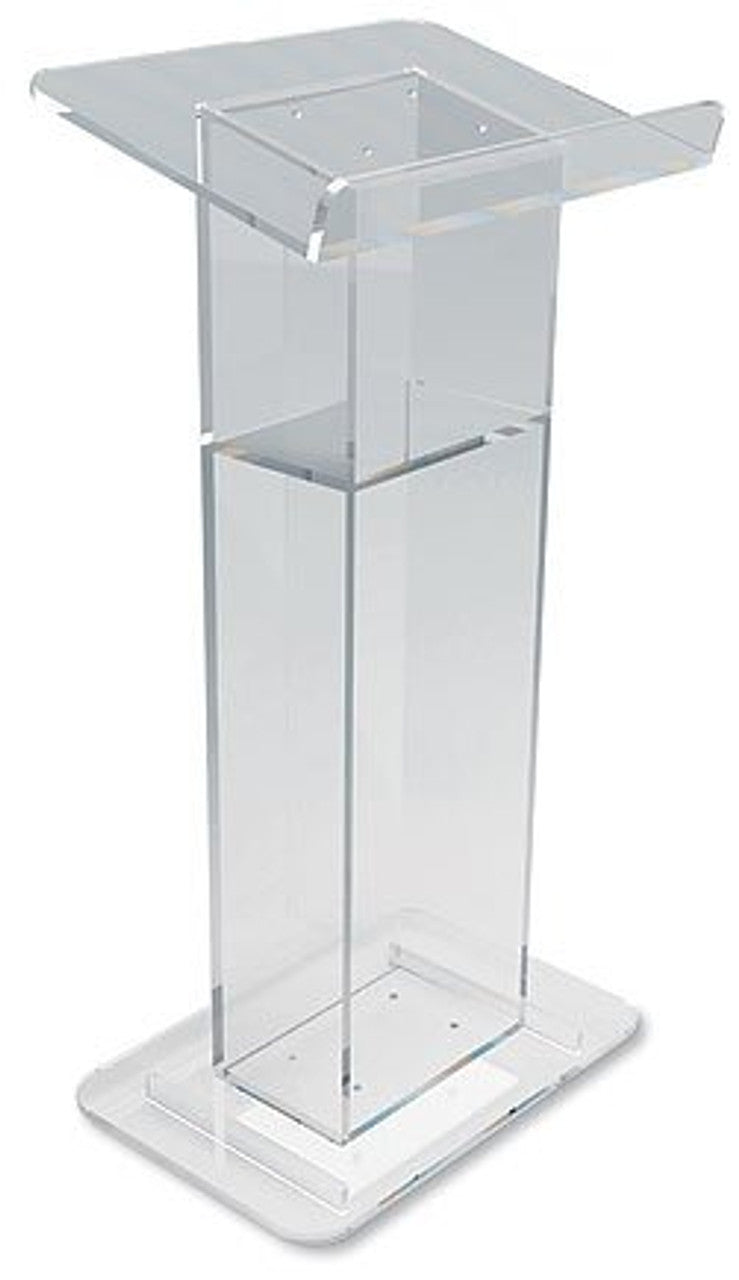 U-Shaped Lectern with Shelf